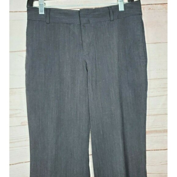 Doc & Amelia by Cintas Wool Blend Gray Women’s 2 Regular Dress Pants with Button - Picture 5 of 12